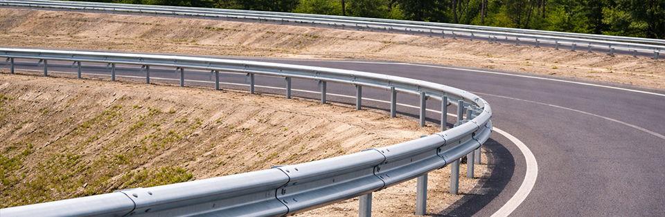 glissière de sécurité virage